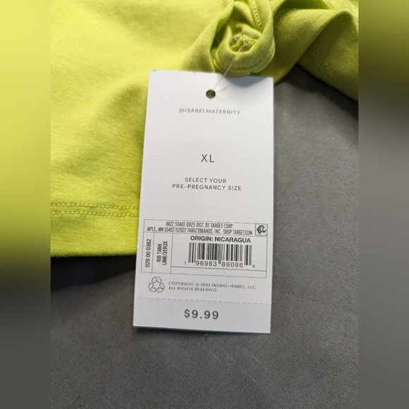 Isabel Maternity Tank Top Green - Picture 7 of 10